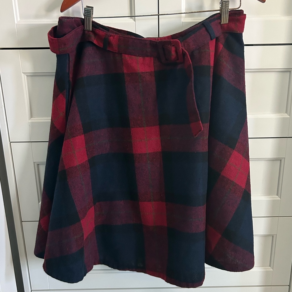 Tanming Plaid Skirt